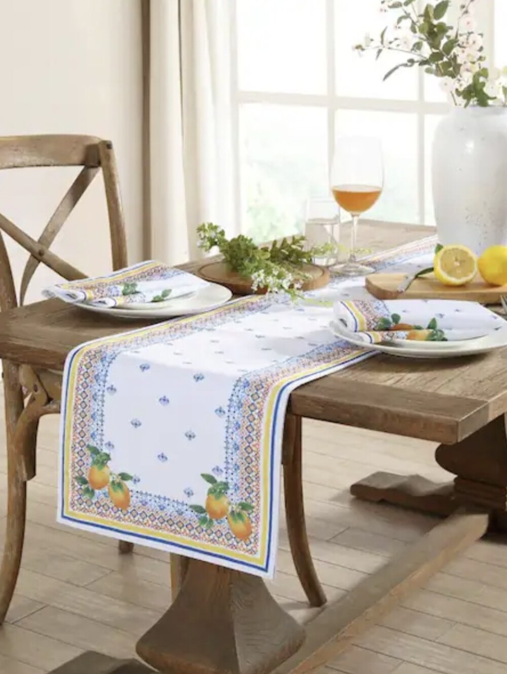 🍋 Capri Lemon Table Runner 13x70 🍋 NEW